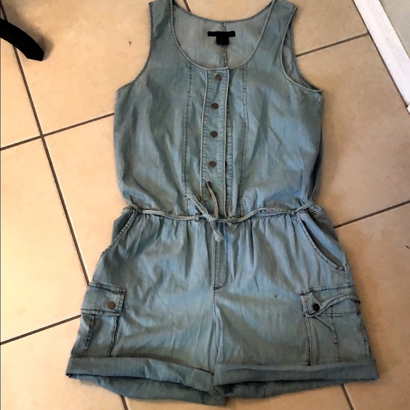 Calvin Klein Pants - Calvin Klein denim romper shorts sz L